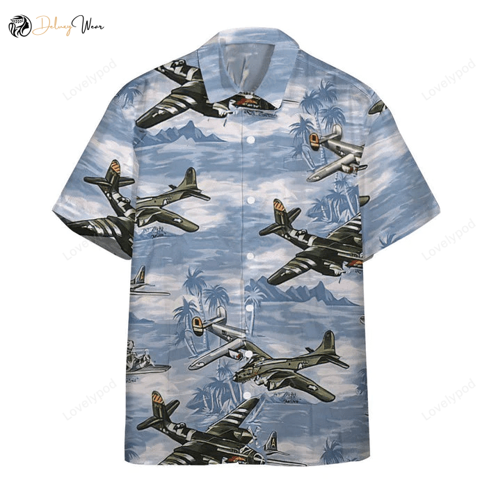 Custom 3D Aircrafts Hawaiian Shirt for Men – Short Sleeve Aloha Beach Shirt