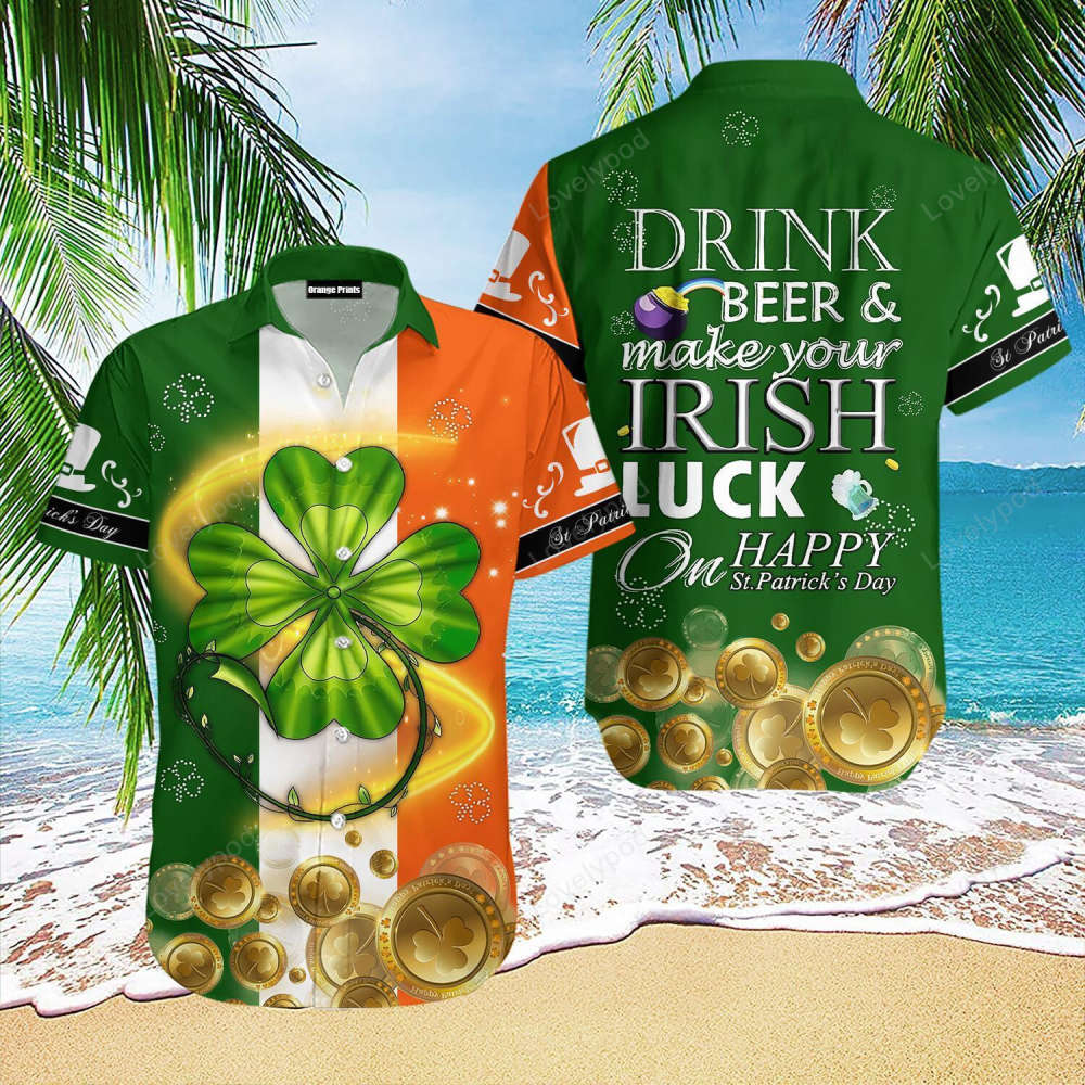 American By Birth Irish By Grace: Patrick s Day Hawaiian Shirt – Celebrate in Style!