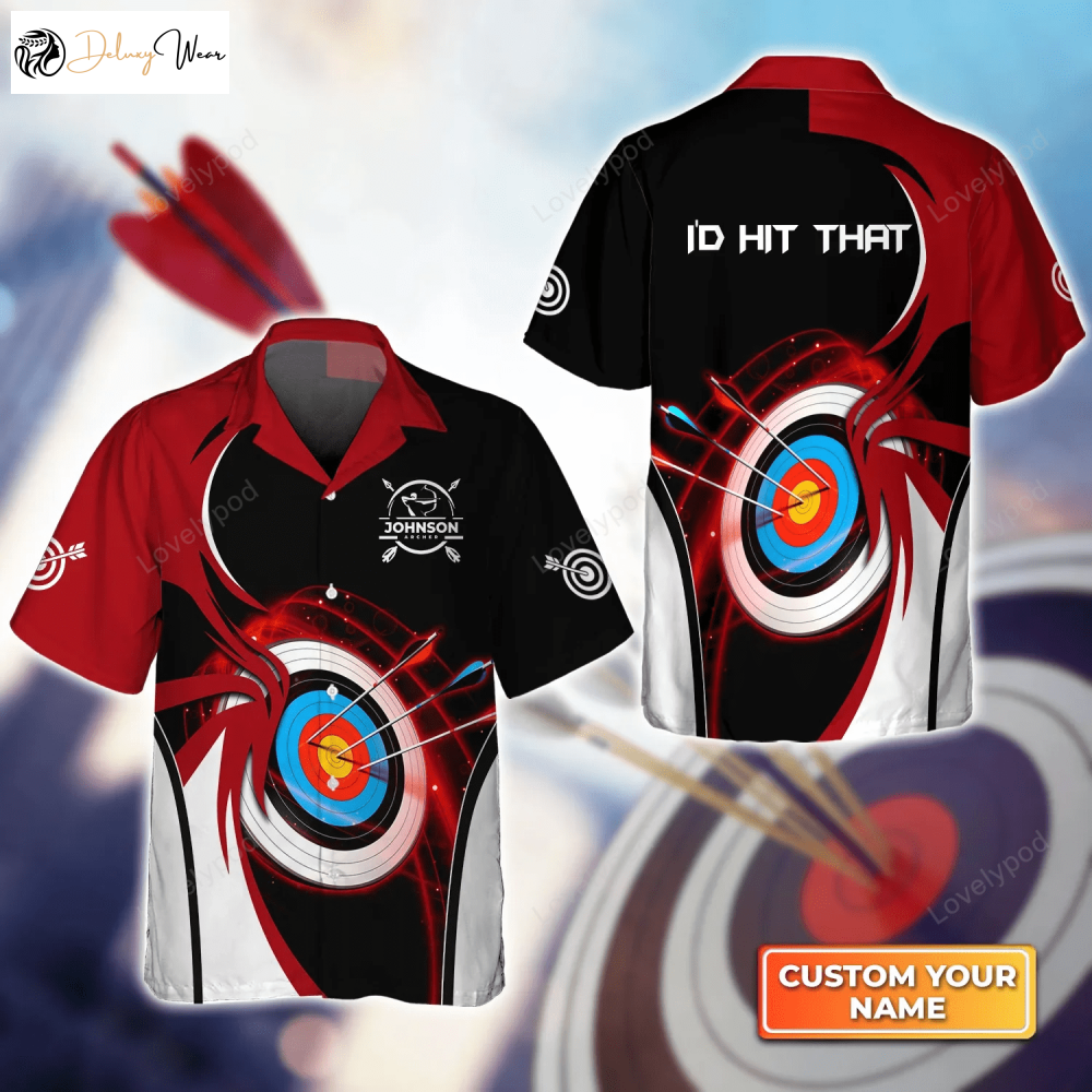 Personalized Archery Target Hawaiian Shirt Gift For Archer Sport Lovers