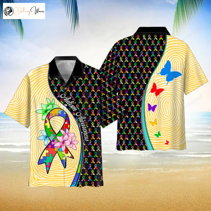 Autism Awareness Hawaiian Shirt: Unique Pattern Button Down Short Sleeves – New Collection