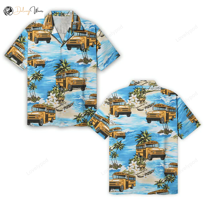 Summer Bus Driver Lover Gifts: Hawaiian Shirt for Men Stand Out with Style