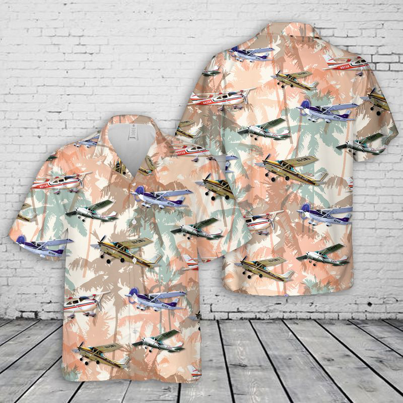 Cessna 182 Skylane Hawaiian Shirt Gift for Men Dad Father Gift for Men Dad Father