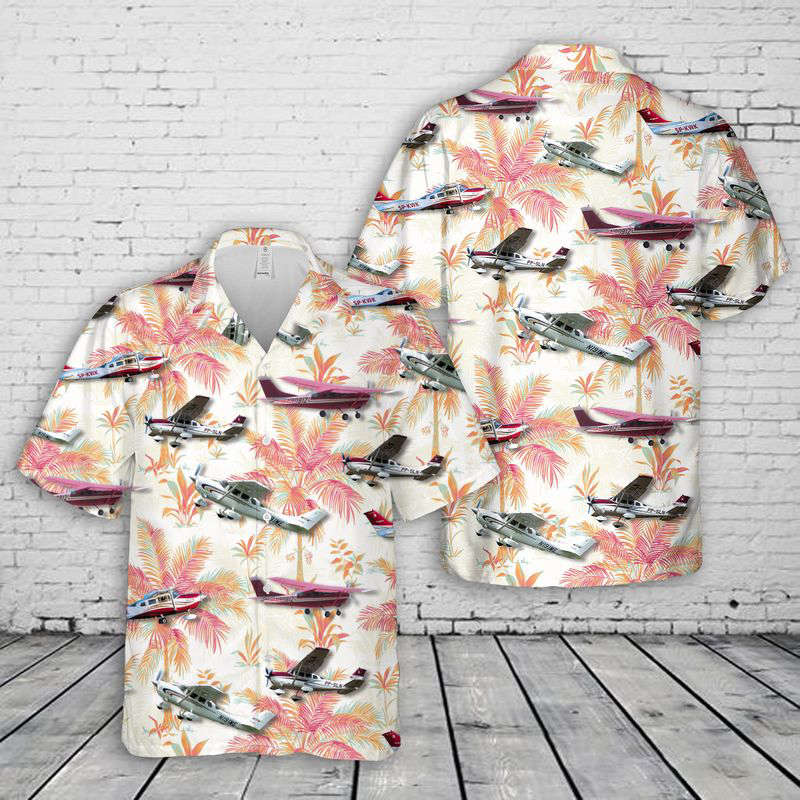 Cessna 206 Hawaiian Shirt Gift for Men Dad Father Gift for Men Dad Father