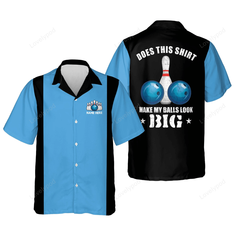 Unique Retro Vintage Hawaiian Bowling Shirts for Men – Perfect Summer Gift for Bowling Teams