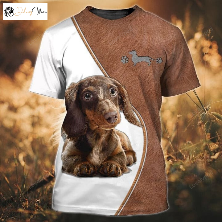 Dachshund 3D Full Print Shirt: Life is Better with Daschund! Hawaiian Dog Shirt & Hoodies for Humans