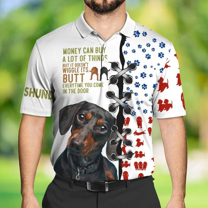 Dachshund 3D Full Print Shirt – Money Can t Buy Wiggle! Hawaiian Dog Shirt Hoodie & Zipper Hoodie