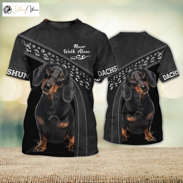 Dachshund Lover 3D Shirts Hawaiian Shirt Hoodie & Zipper Hoodie – Never Walk Alone!