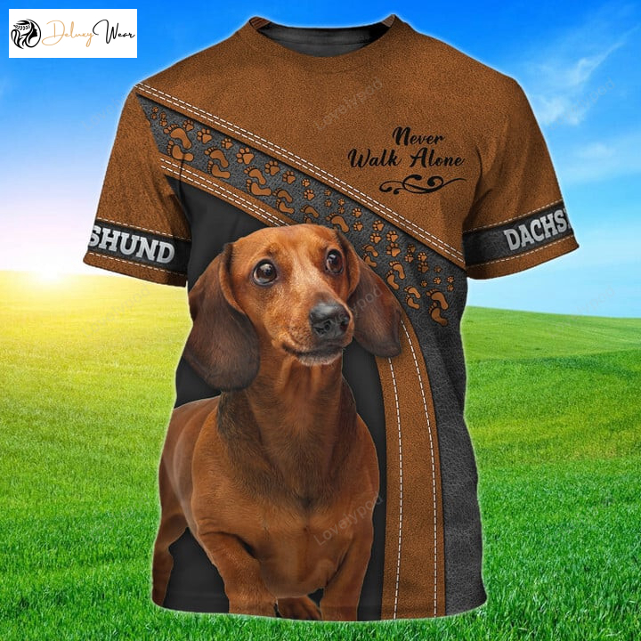 Dachshund Lover 3D Shirts Hawaiian Shirt Hoodie & Zipper – Never Walk Alone!