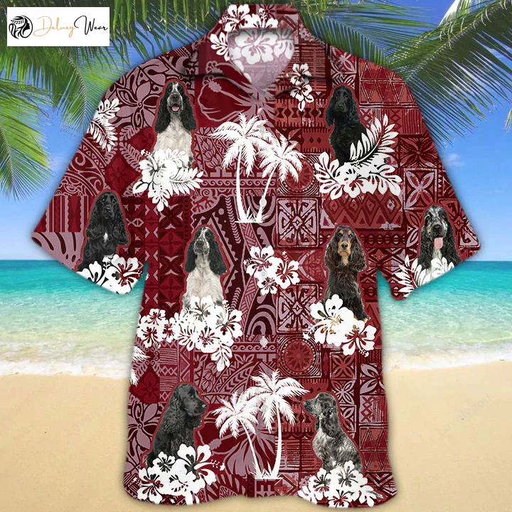 English Cocker Spaniel Red Hawaiian Shirt – Perfect Gift for Dog Lovers Animal Summer Shirts