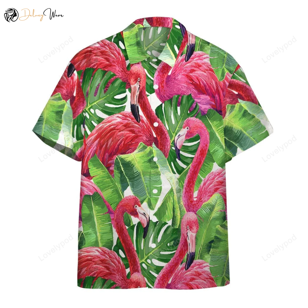 Flamingo Hawaiian Shirts: Fun Flamingo Aloha Shirt for Men & Women