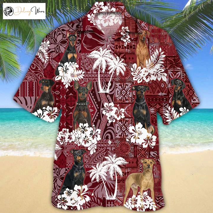 German Pinscher Red Hawaiian Shirt – Perfect Dog Lover Gift Animal Summer Shirt