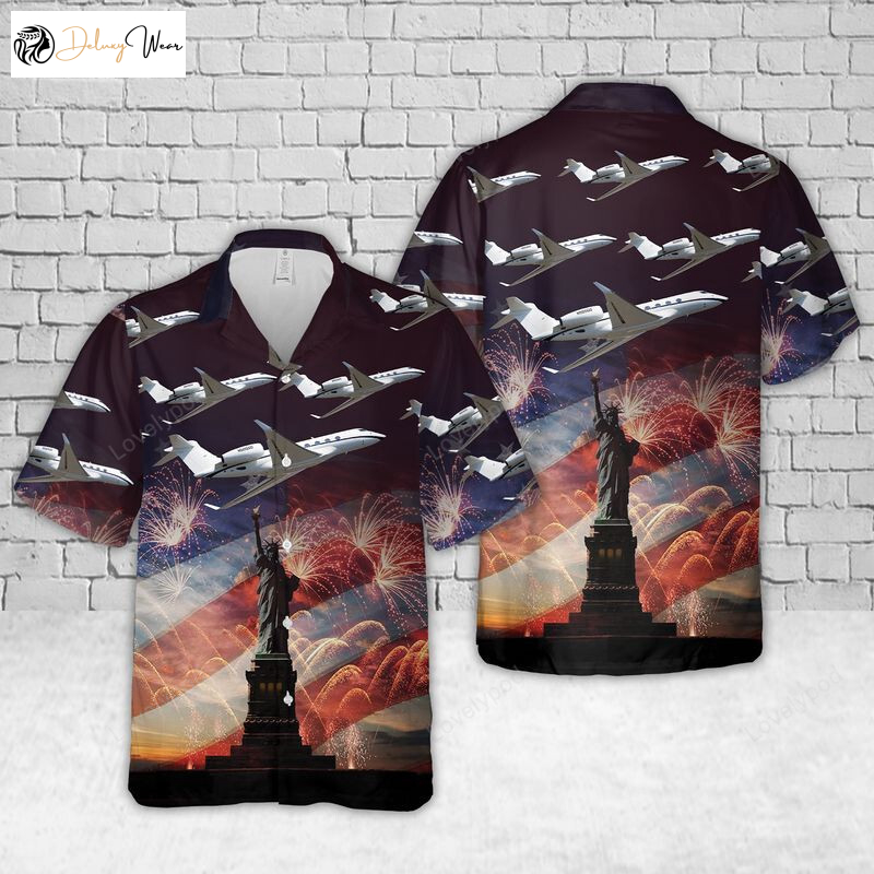 Gulfstream G500 4th Of July Hawaiian Shirt: Stylish Unisex Summer Apparel for Men & Women