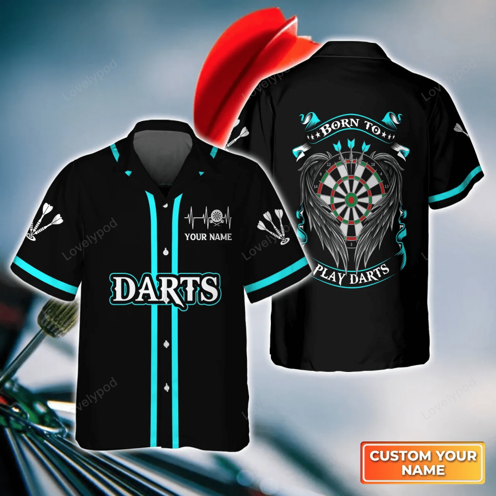 Customized 3D Hawaiian Shirt: Happiness Trio for Darts Players