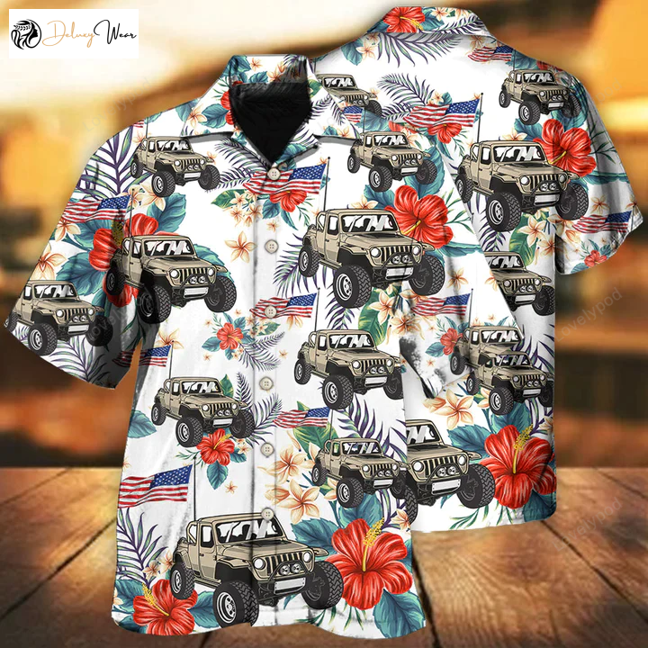 Celebrate Independence Day with Happy Jee All Printed 3D Hawaiian Shirt – For Men & Women