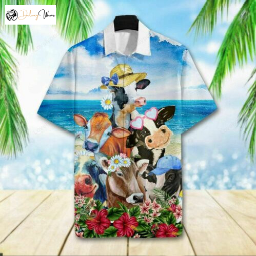 Hawaiian Aloha Shirts: Cute Cows Cow Hawaii Shirt for Summer Beach – Shop Now!