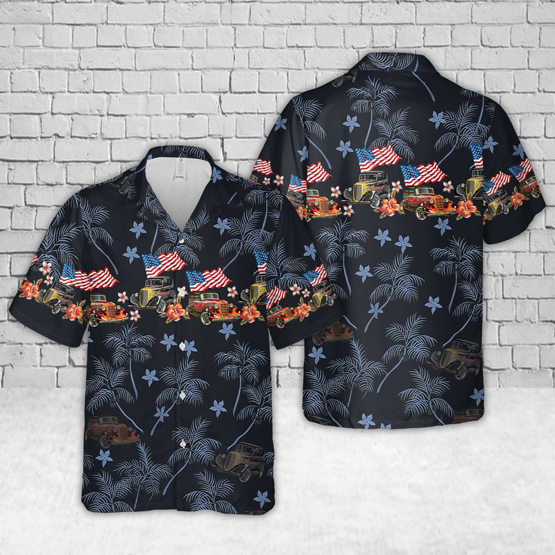 Hot Rod Classic Car Hawaiian Shirt Gift for Men Dad Father Gift for Men Dad Father