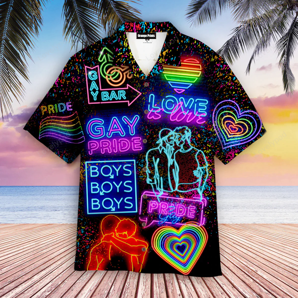 LGBT Pride Month Aloha Hawaiian Shirts: Celebrate Love with Vibrant LGBT Pride Shirt