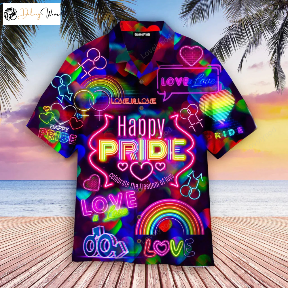 LGBT Pride Month Aloha Hawaiian Shirts: Celebrate Love with Vibrant LGBT Pride Shirt