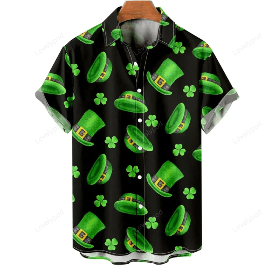St Patrick s Day Men s Hawaiian Shirt – Perfect Gift for Patrick s Day Celebrations