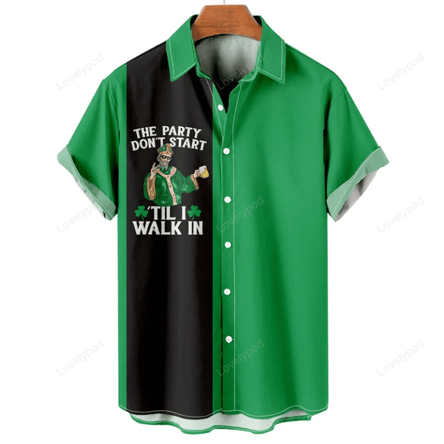 St Patrick s Day Men s Hawaiian Shirt – Perfect Gift for Patrick s Day Celebrations