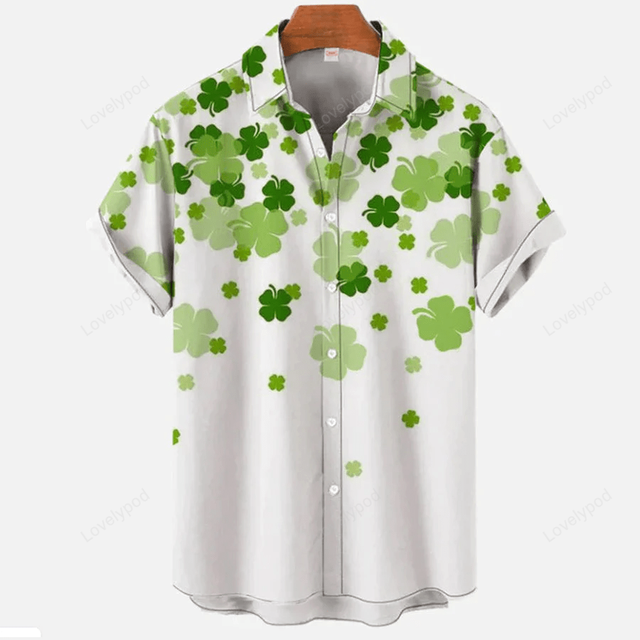 St Patrick s Day Men s Hawaiian Shirt – Perfect Gift for Patrick s Day Celebrations