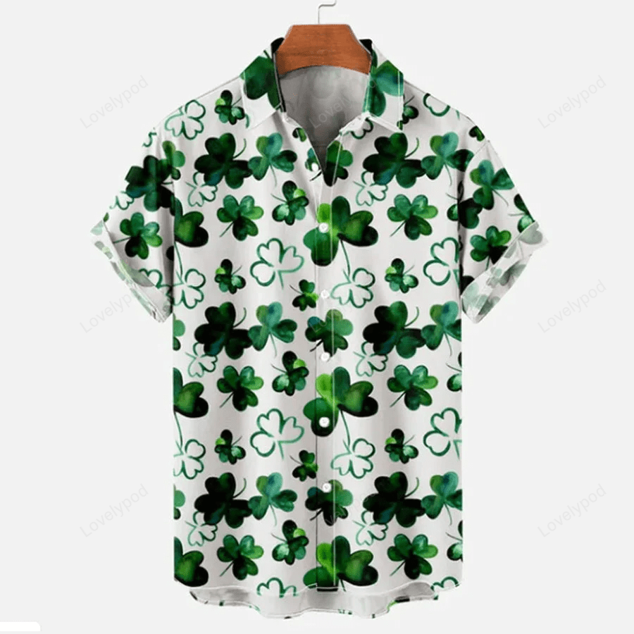 St Patrick s Day Men s Hawaiian Shirt – Perfect Gift for Patrick s Day Celebrations