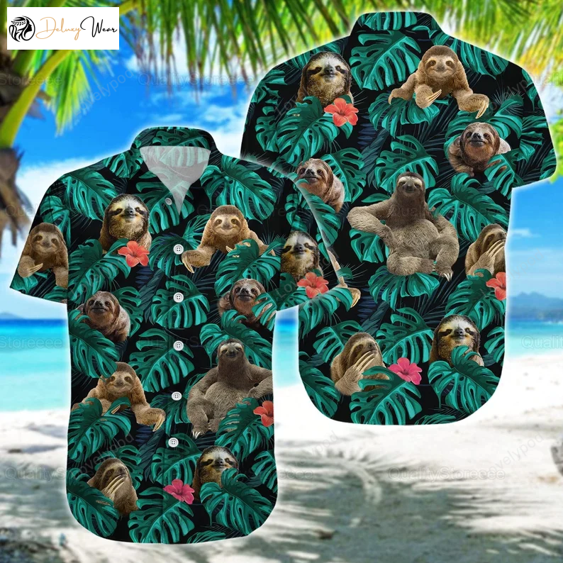 Sloth Hawaii Shirt for Men – Unique Sloth Shirts & Hawaiian Gifts