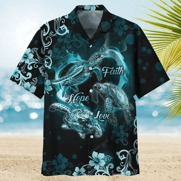 Sea Turtle Hawaiian Shirt Gift for Men Dad Fathers: Stylish Button-Downs for Men & Women Perfect for Summer Aloha Vibes