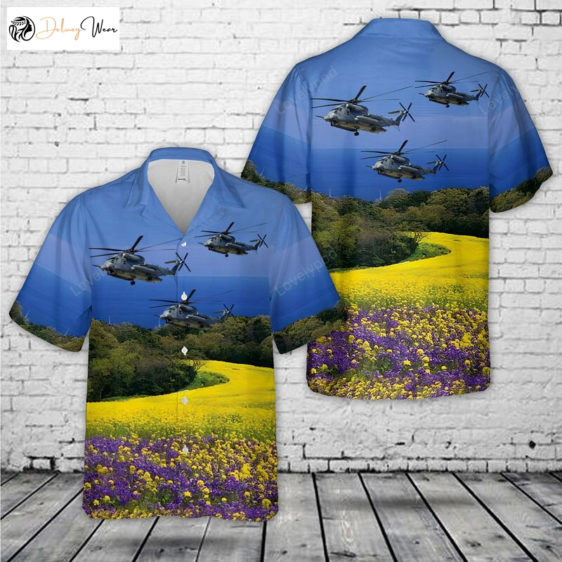 Authentic US Air Force MH-53J Pave Low III Hawaiian Shirt: Men s Military Fashion Limited Edition
