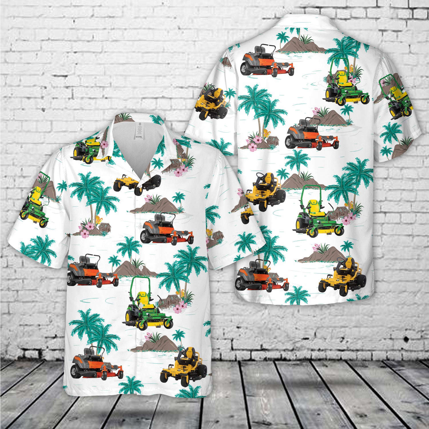 Zero Turn Lawn Mower Hawaiian Shirt Gift for Men Dad Father Gift for Men Dad Father