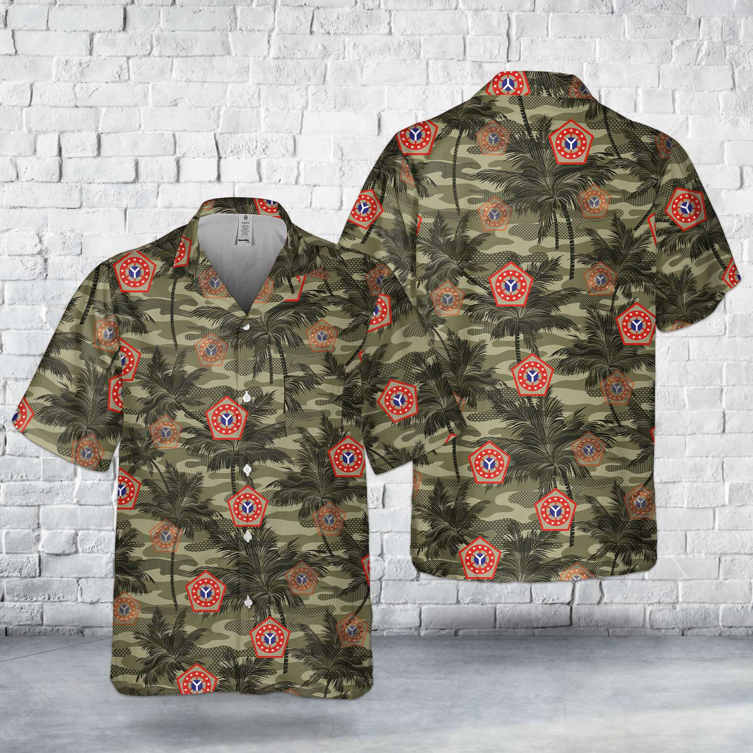 108th Sustainment Brigade (United States) Of Illinois Army National Guard Pocket Hawaiian Shirt Gift for Men Dad Father Gift for Men Dad Father