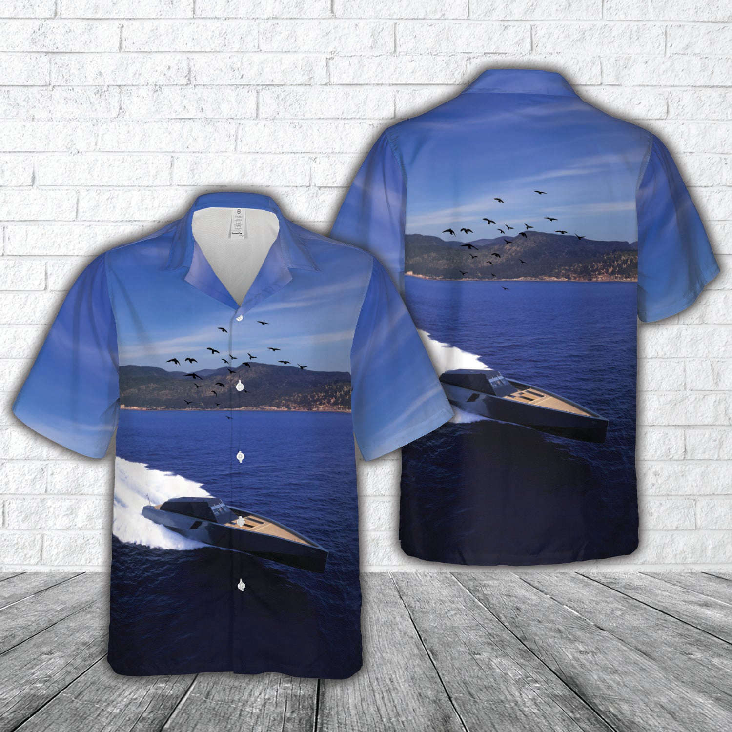 118 Wally Power Ship Hawaiian Shirt Gift for Men Dad Father Gift for Men Dad Father