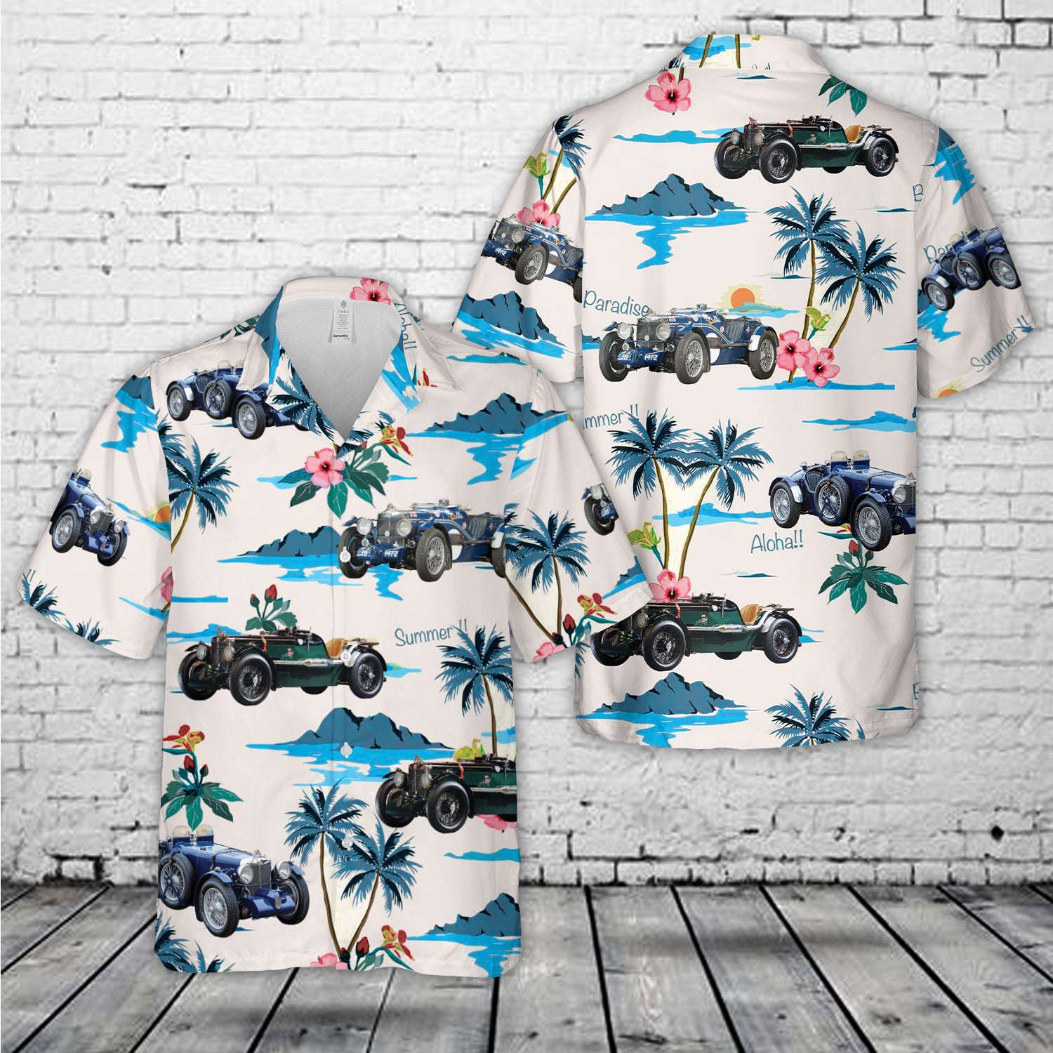 1933 MG K3 Magnette Hawaiian Shirt Gift for Men Dad Father Gift for Men Dad Father
