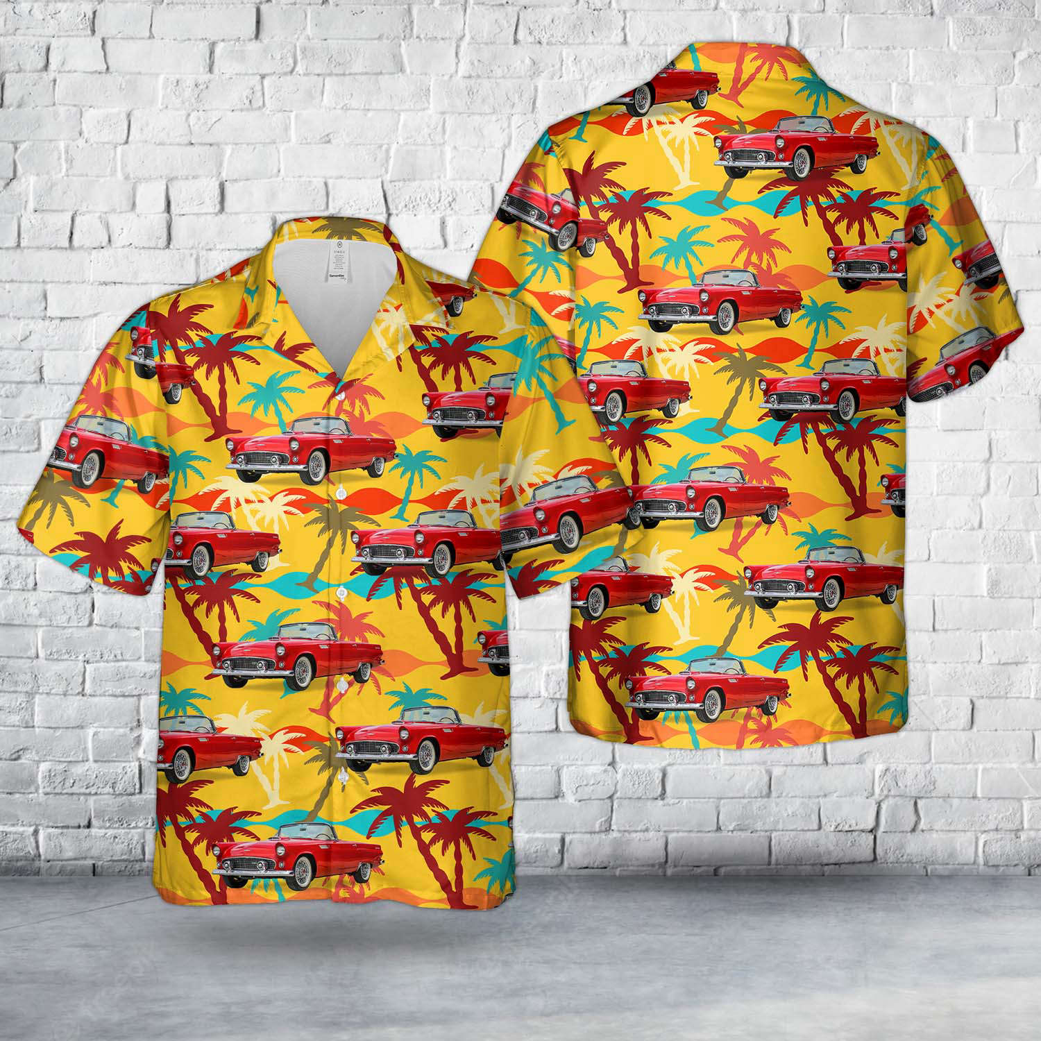 1956 Red Ford Thunderbird Hawaiian Shirt Gift for Men Dad Father Gift for Men Dad Father