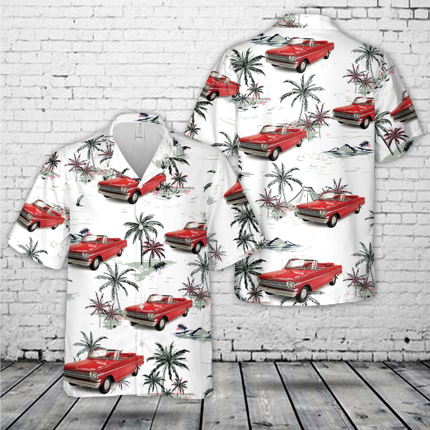 1962 Roman Red Chevy II Nova American Muscle Hawaiian Shirt Gift for Men Dad Father Gift for Men Dad Father