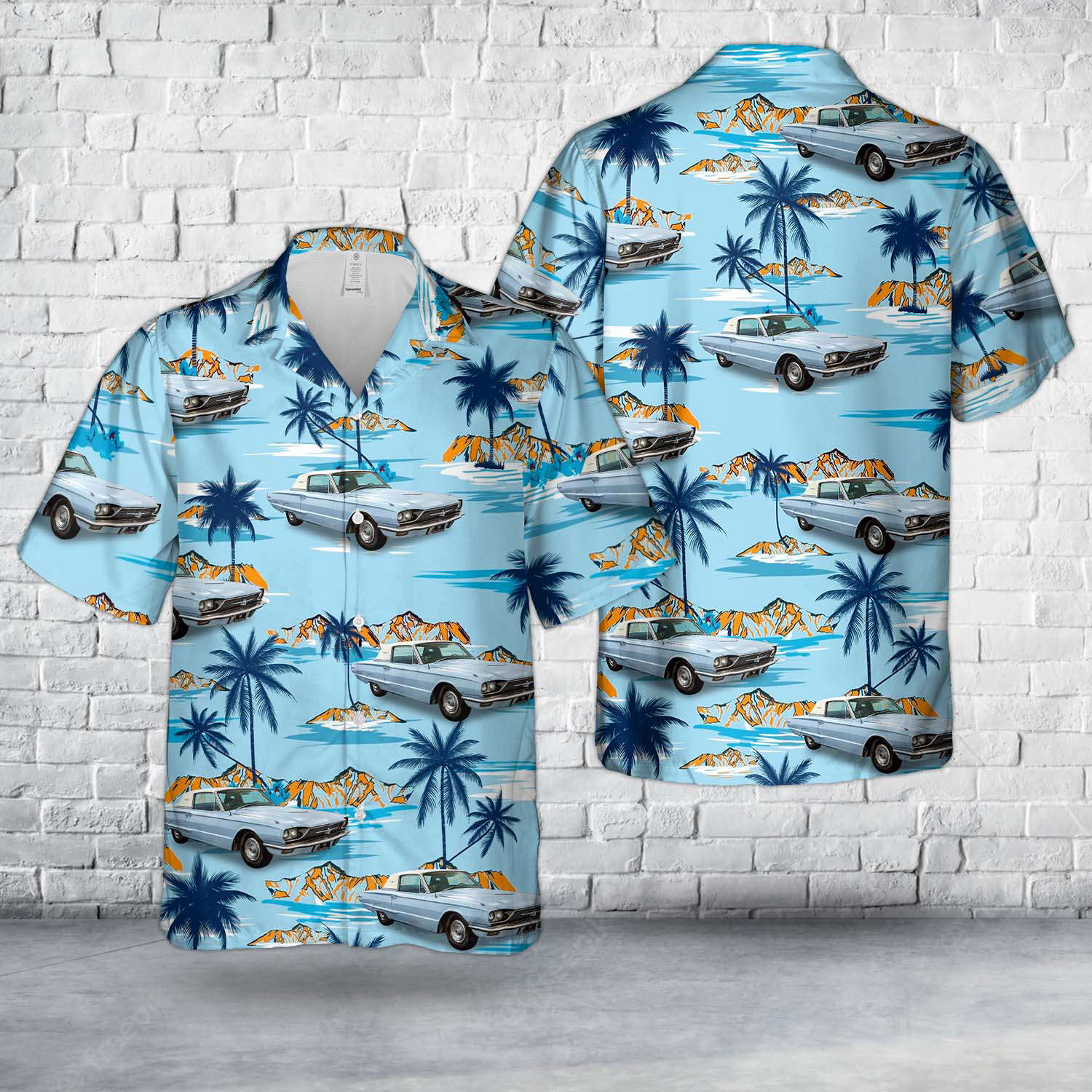 1966 Ford Thunderbird Hawaiian Shirt Gift for Men Dad Father Gift for Men Dad Father