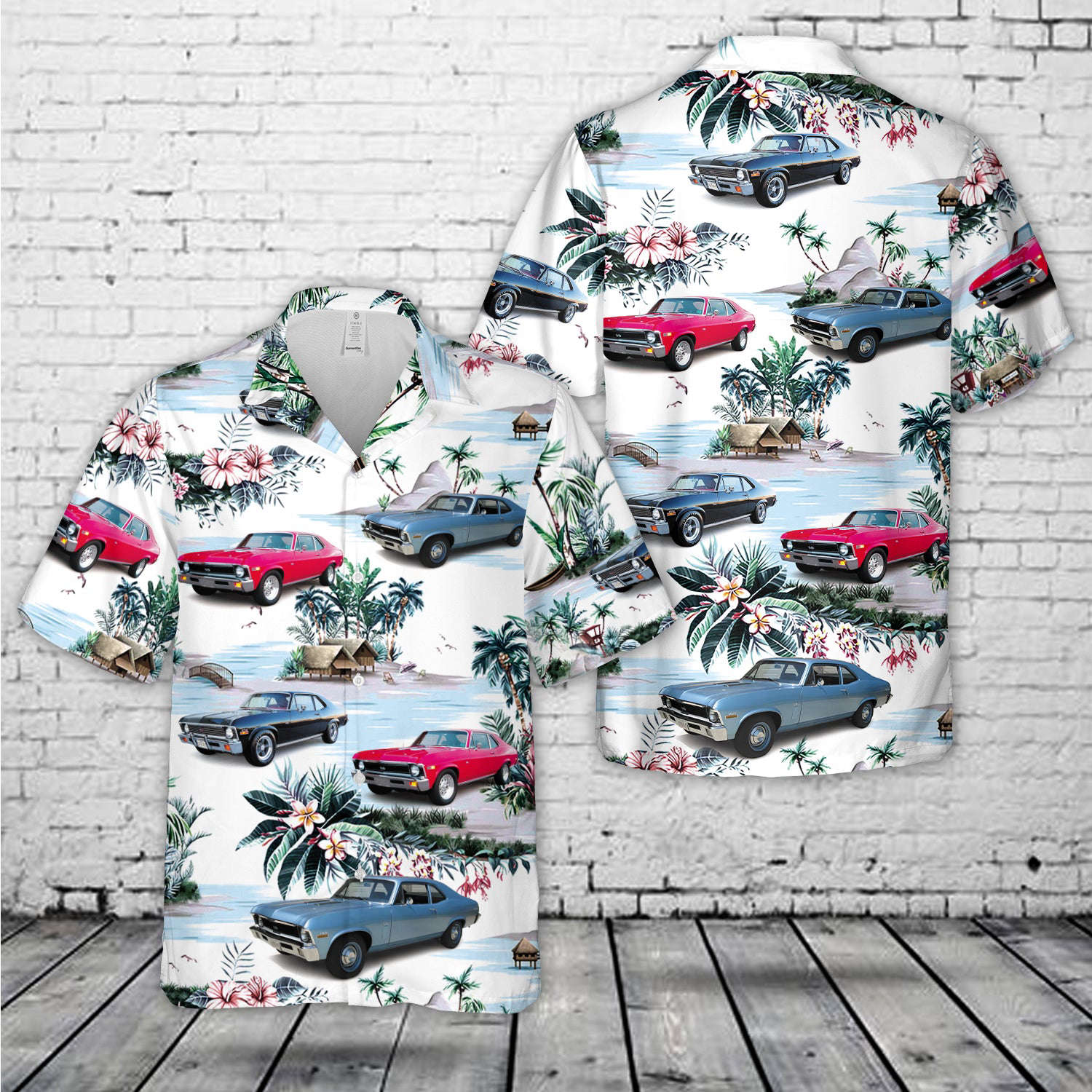 1968 – 1972 Chevy Nova Hawaiian Shirt Gift for Men Dad Father Gift for Men Dad Father