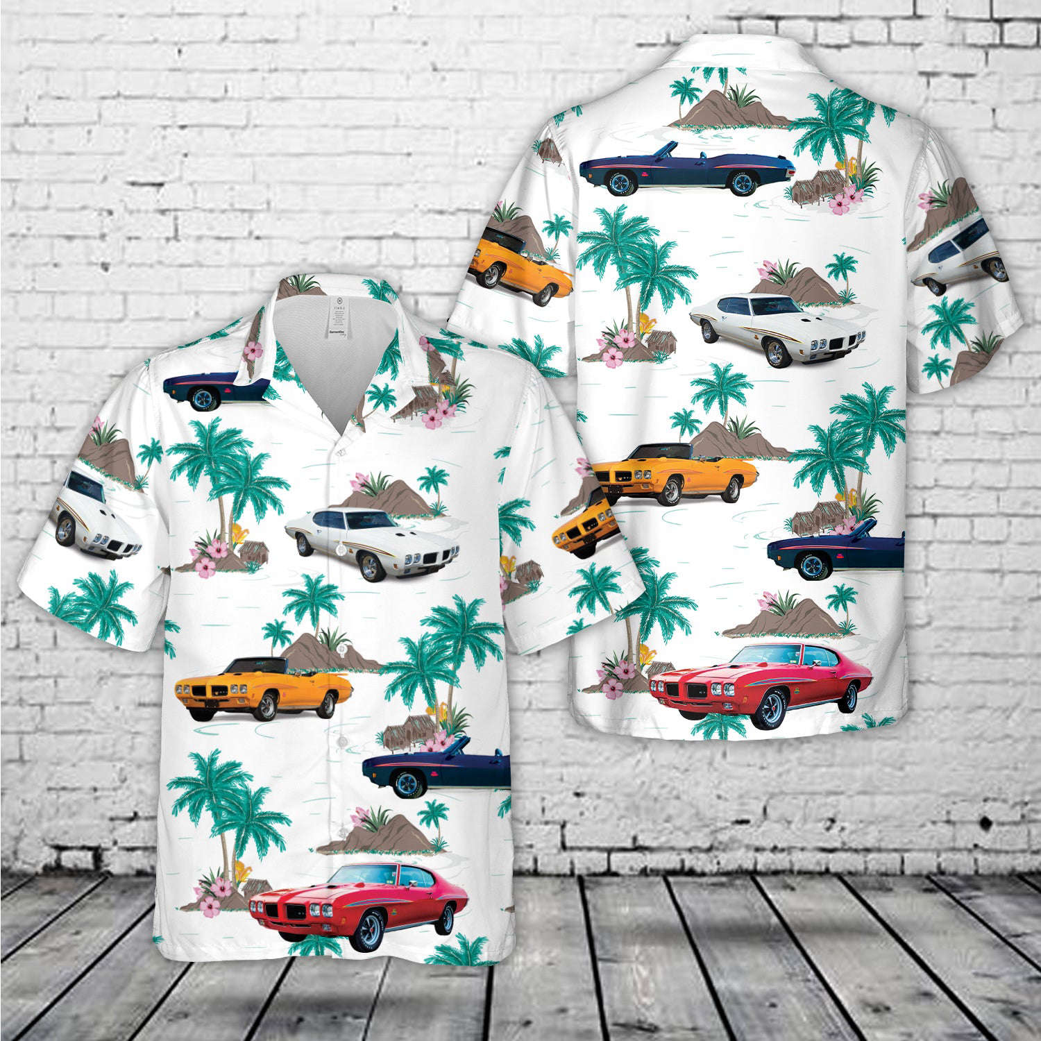 1970 Pontiac GTO ‘Judge’ Hawaiian Shirt Gift for Men Dad Father Gift for Men Dad Father