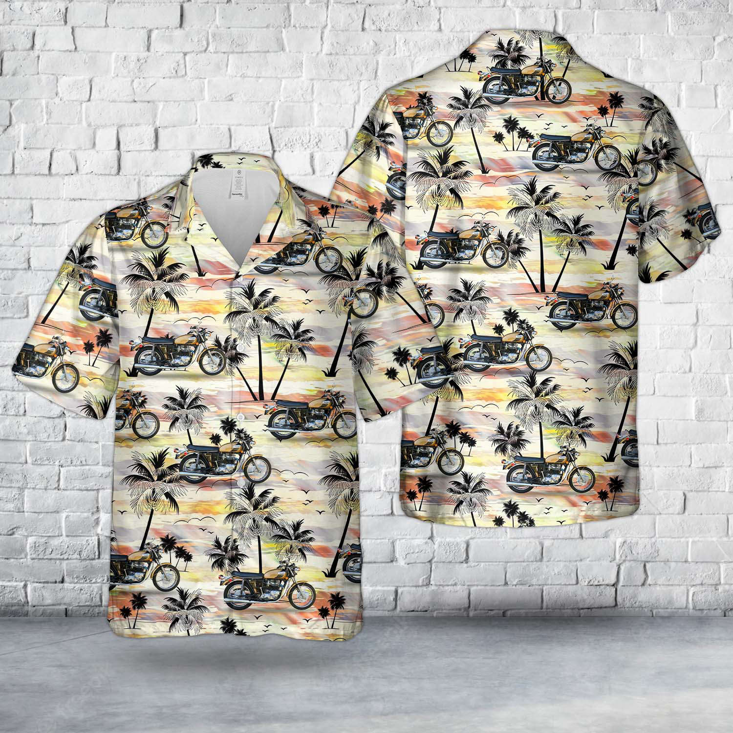 1971 Triumph 650cc T120RV 5-speed Bonneville Hawaiian Shirt Gift for Men Dad Father Gift for Men Dad Father