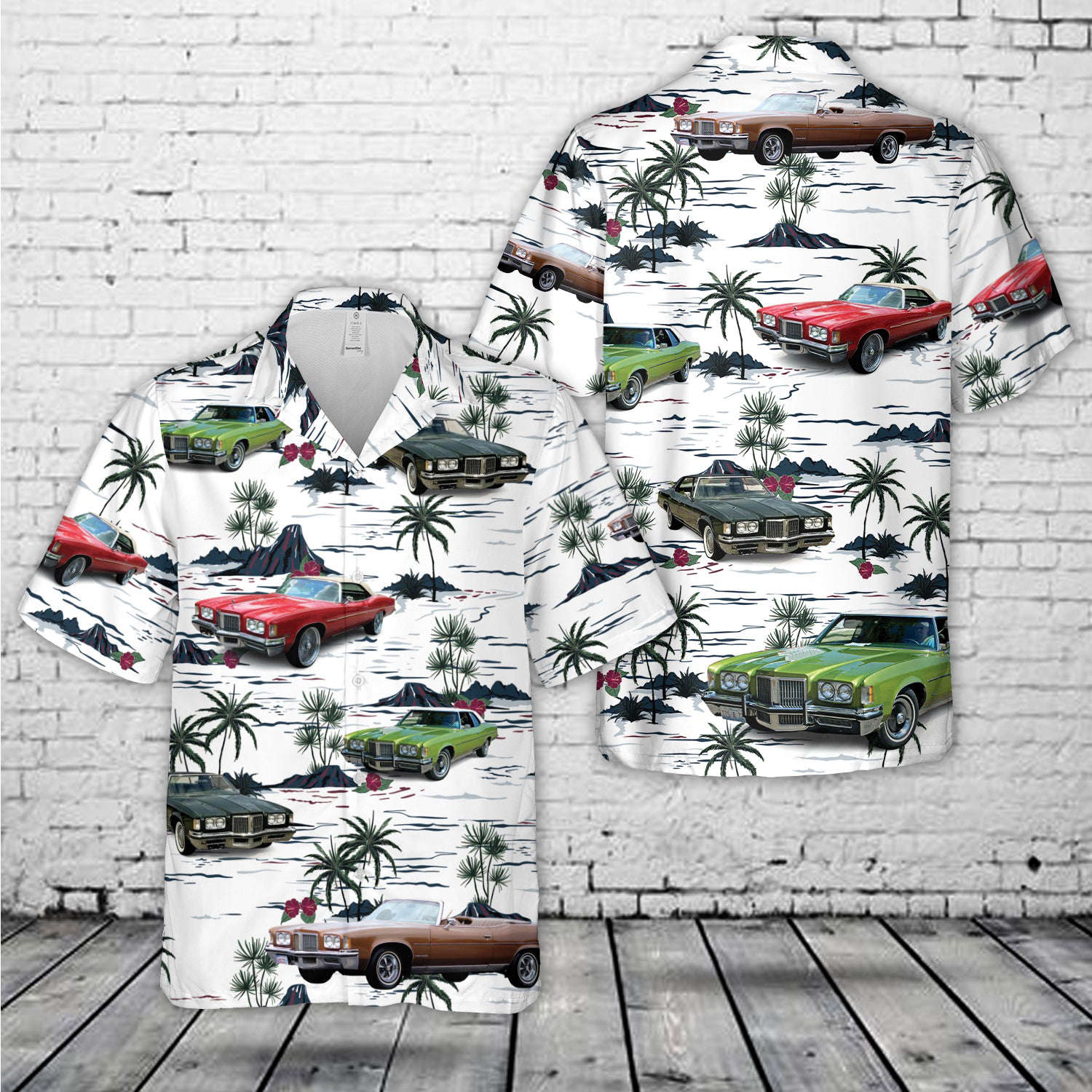 1972 Pontiac Grandeville Hawaiian Shirt Gift for Men Dad Father Gift for Men Dad Father
