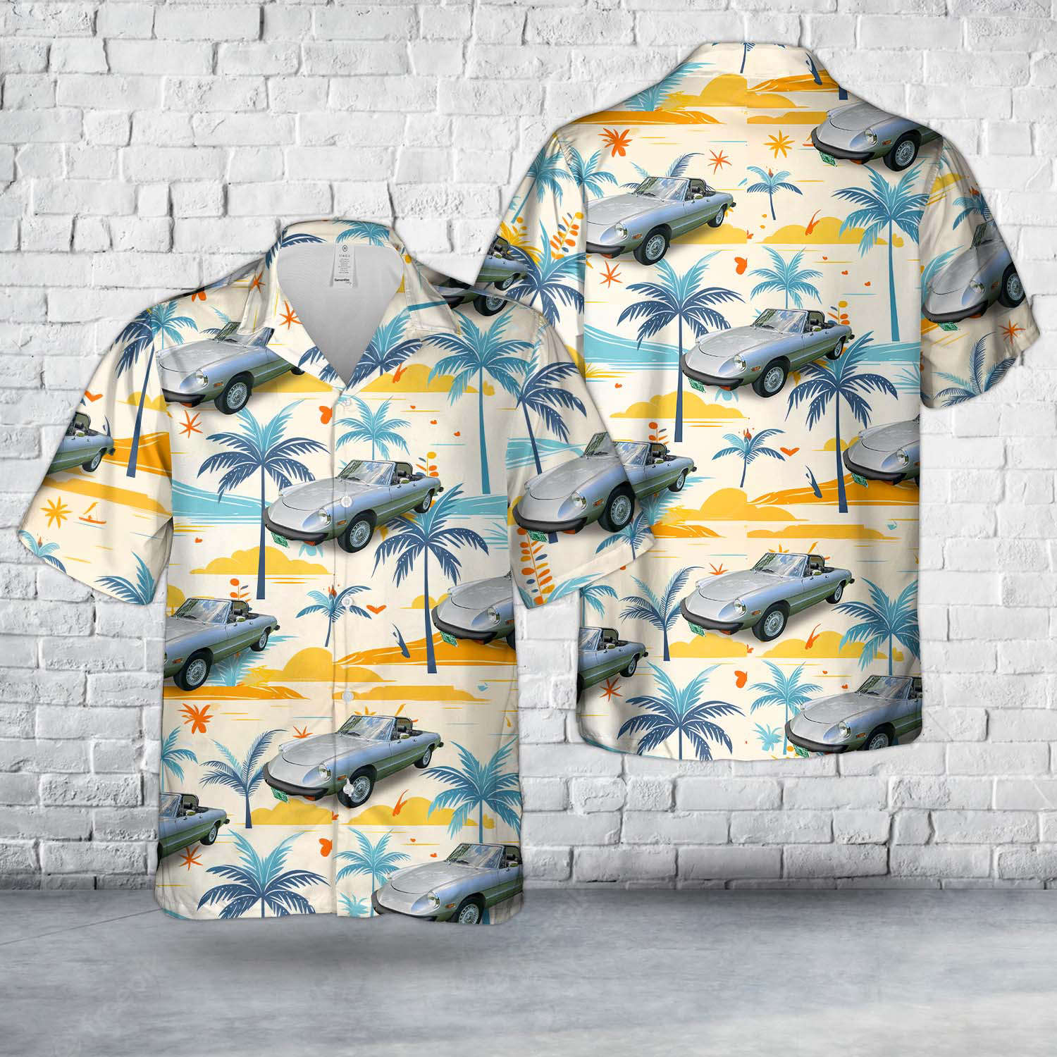 1976 Alfa Romeo Spider Hawaiian Shirt Gift for Men Dad Father Gift for Men Dad Father