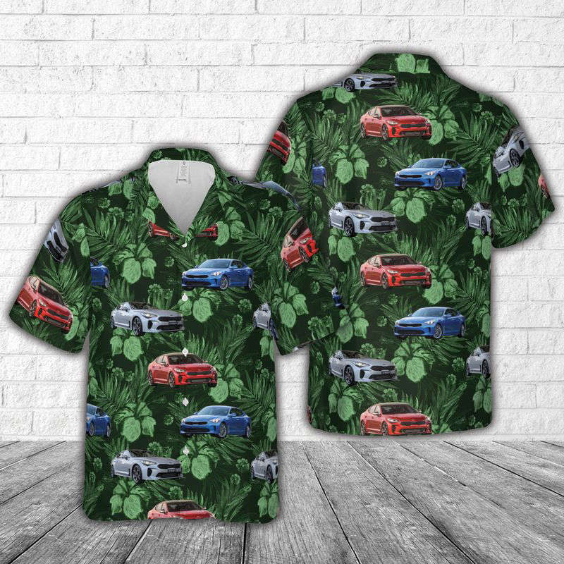 2019 Kia Stinger Hawaiian Shirt Gift for Men Dad Father Gift for Men Dad Father