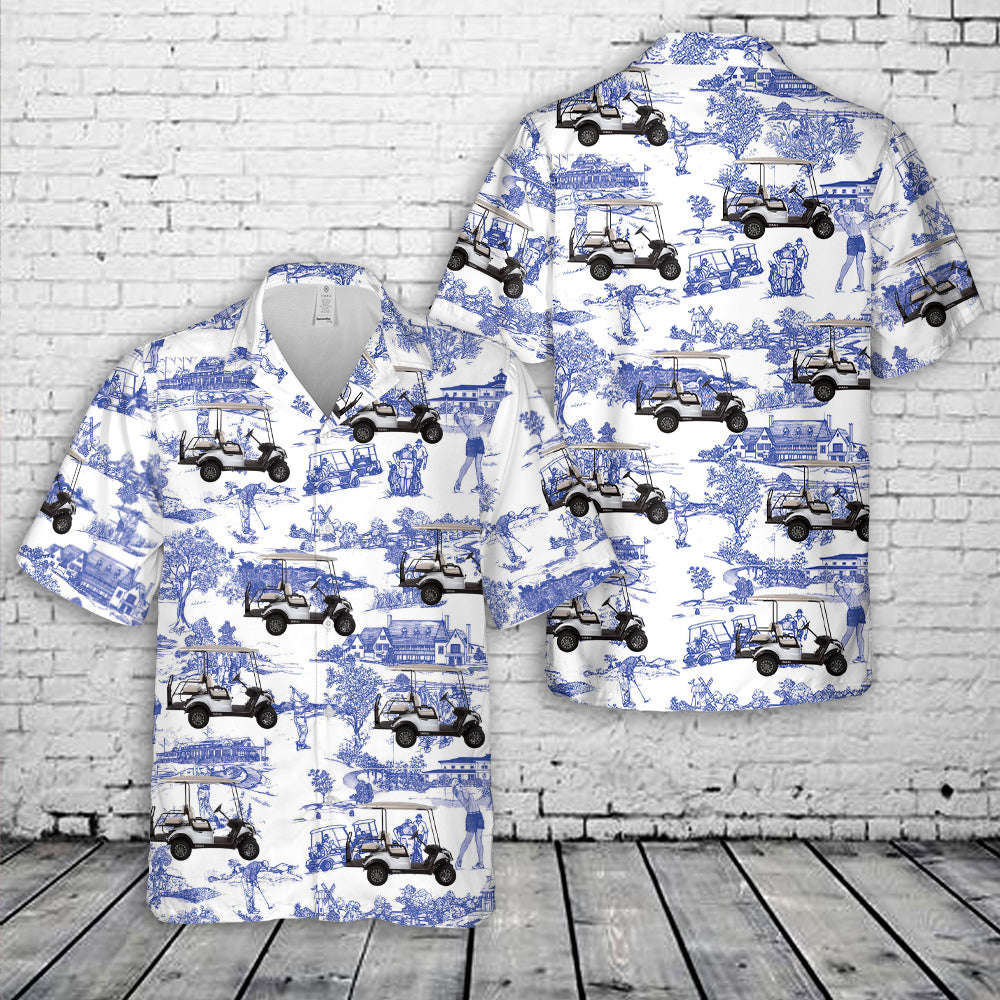 2022 Yamaha Adventurer Sport 2+2 (AC) Golf Cart Hawaiian Shirt Gift for Men Dad Father Gift for Men Dad Father