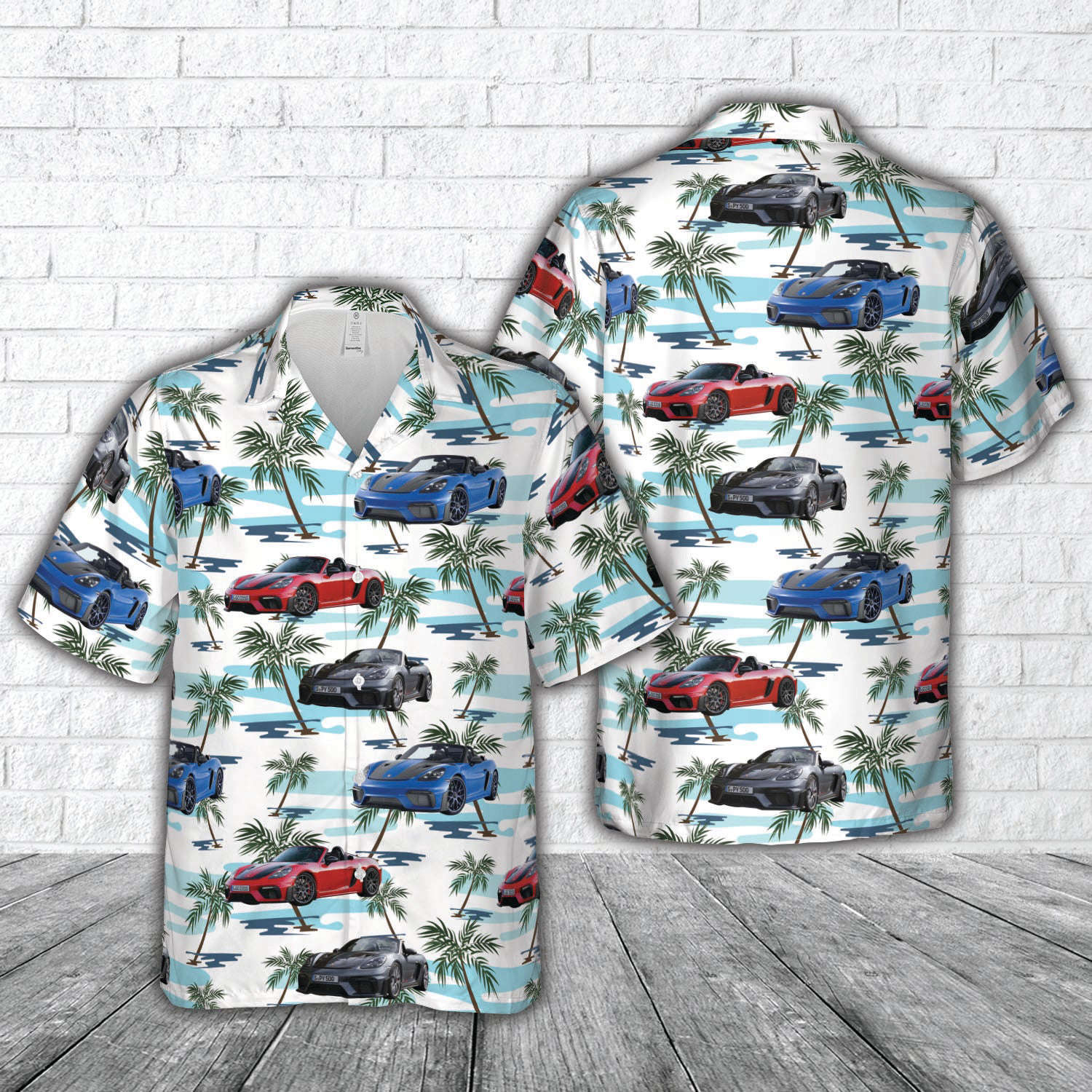 2024 Porsche 718 Spyder RS Hawaiian Shirt Gift for Men Dad Father Gift for Men Dad Father