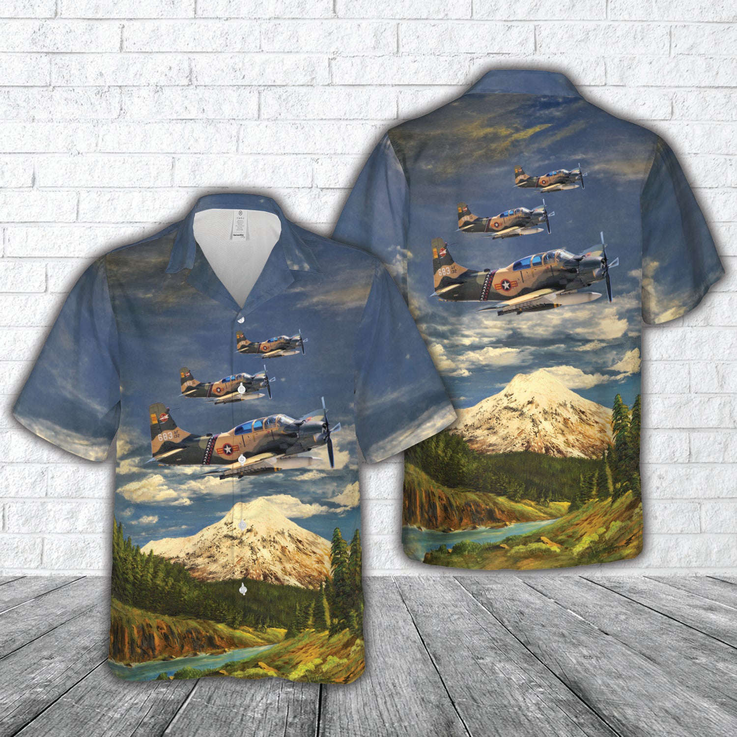 A-1E Skyraider in RVNAF colors Hawaiian Shirt Gift for Men Dad Father Gift for Men Dad Father