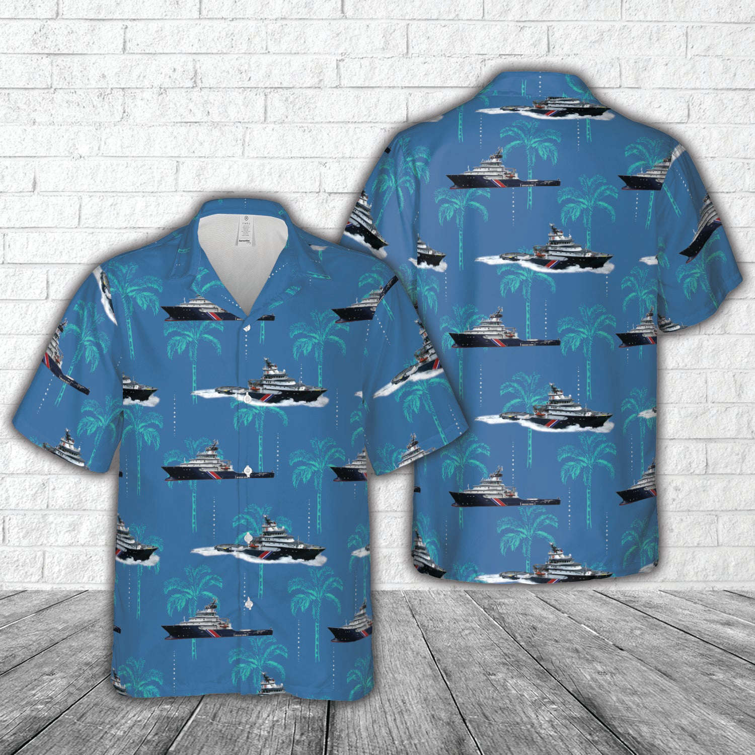 Abeille Bourbon TugBoat Hawaiian Shirt Gift for Men Dad Father Gift for Men Dad Father