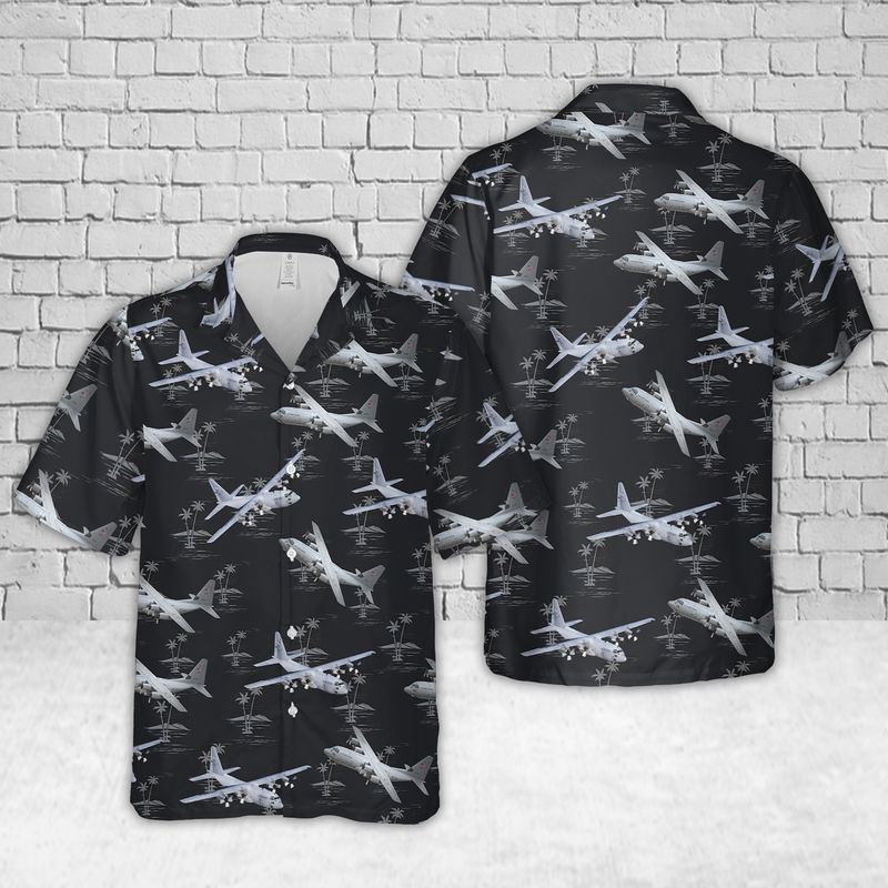 Air Force Lockheed C-130 Hercules Hawaiian Shirt Gift for Men Dad Father Gift for Men Dad Father