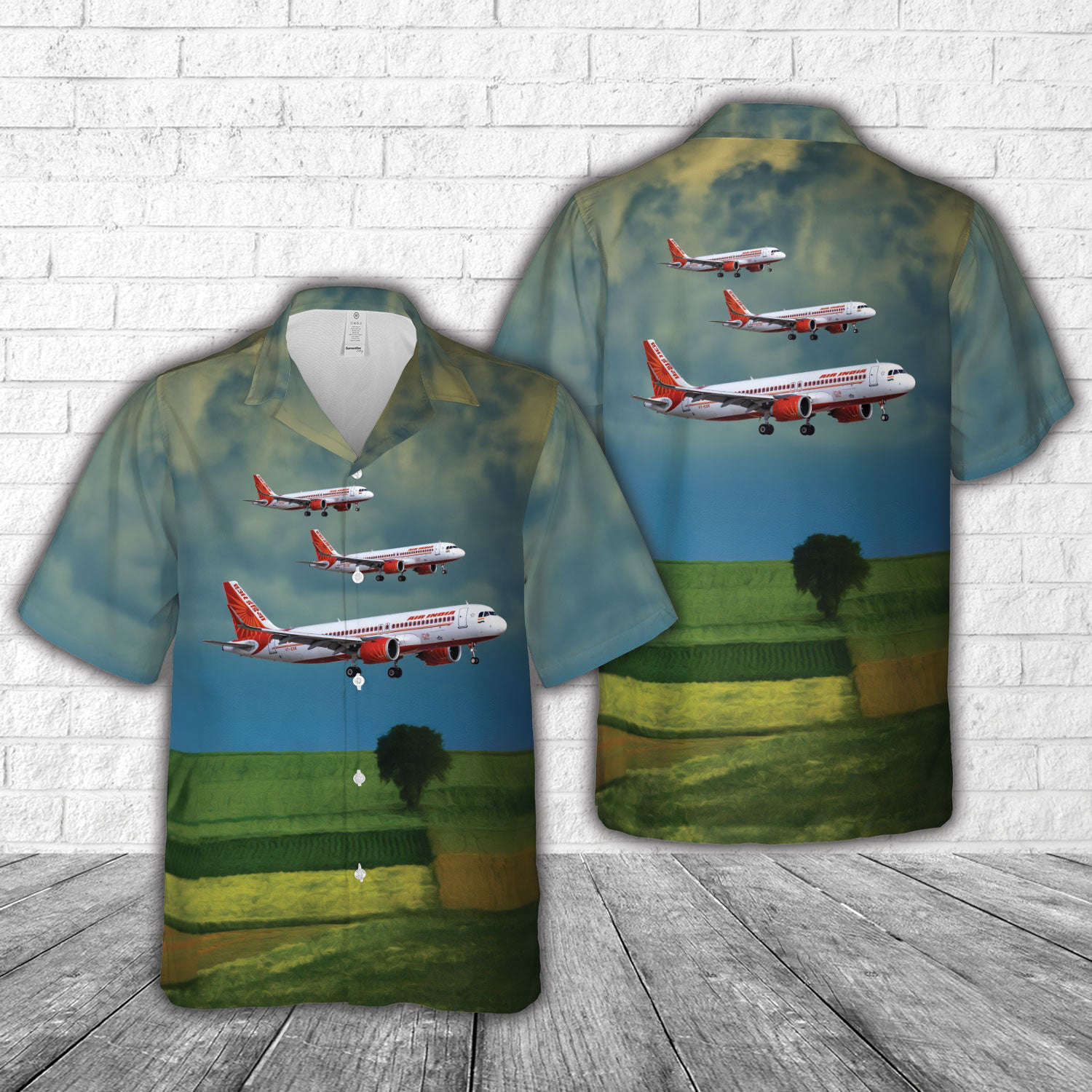 Air India Airbus A320-251N Hawaiian Shirt Gift for Men Dad Father Gift for Men Dad Father
