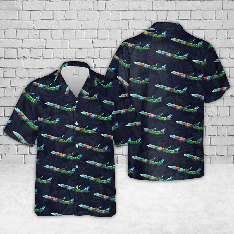 Alaska Airlines Spirit of the Islands Plane Hawaiian Shirt Gift for Men Dad Father Gift for Men Dad Father