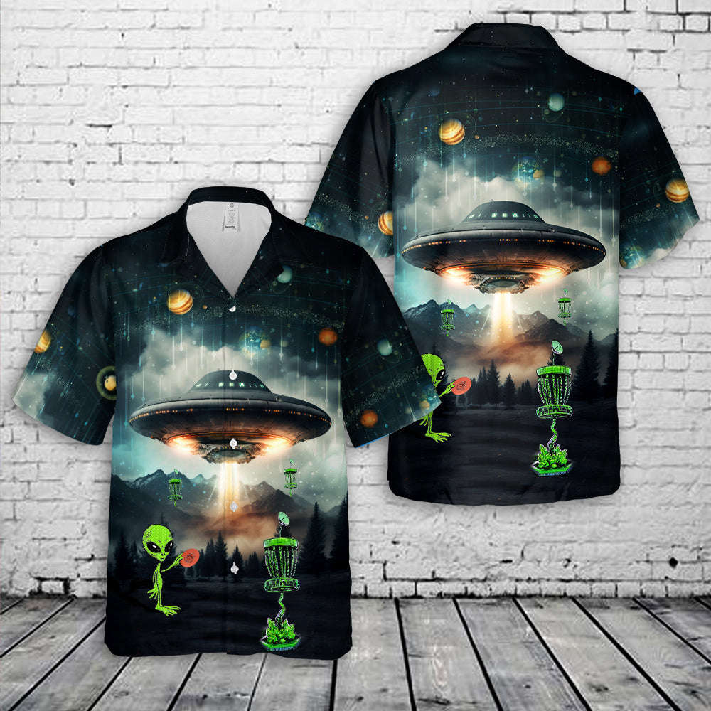 Alien Disgolf Hawaiian Shirt Gift for Men Dad Father Gift for Men Dad Father